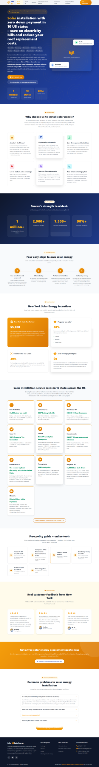 Solar Installation US Website Preview