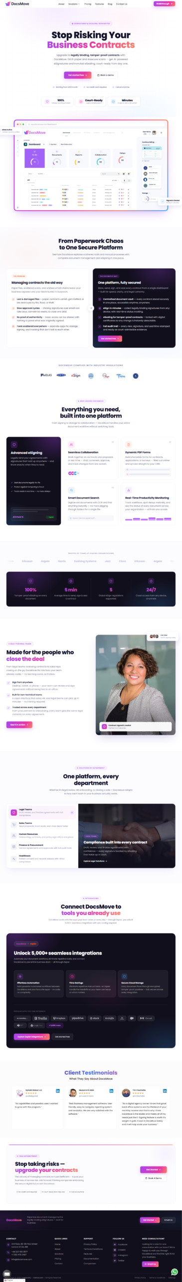 DocsMove Website Preview