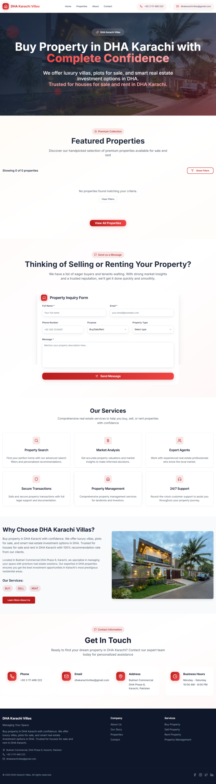 DHAKV Website Preview