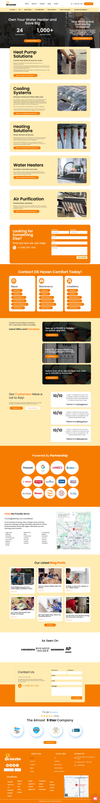 DS Haven Comfort Website Preview