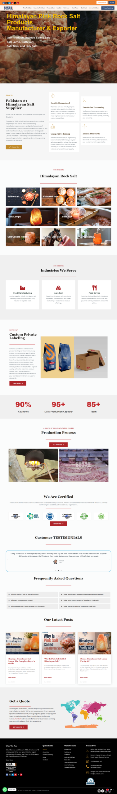 Suhail Salt Website Preview